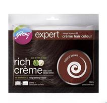 Kreminiai plaukų dažai, natūralūs rudi (40 g), Expert Creme plaukų spalva Natural Brown, Godrej