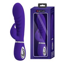 Pretty Love Prescott Red Super Soft Silicone Dual Vibrator Purple