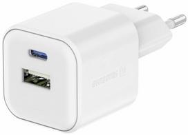 Swissten Travel Charger 12W USB-C / USB-A