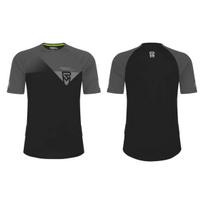 Rock Machine Cycling shirt Trail Jersey SS, black/grey, L