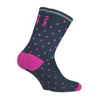Rock Machine Cycling socks. Long, purple/blue. Men's (39-42)