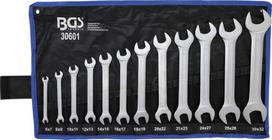 Bgs Technic Plokščių raktų rinkinys atviru galu | 6 - 32 mm | 12 vnt. (30601)