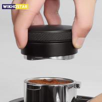 Nerūdijančio plieno kavos paskirstytuvas Espresso paskirstymo įrankis Lygintuvas 3 kampu pakreipti šlaitai Reguliuojamas delninis tamperis Tinka 51/53/58 mm portafiltrui 51mm