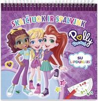 Skaičiuok ir spalvink. Su lipdukais. Polly Pocket - Nėra Autoriaus