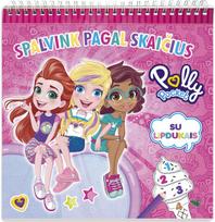 Spalvink pagal skaičius. Su lipdukais. Polly Pocket - Nėra Autoriaus