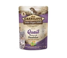 Carnilove Quail Dandelion Sterilized konservai sterilizuotoms katėms, 12x85 g