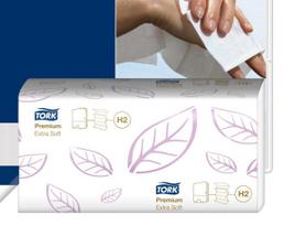 Popieriniai rankšluosčiai TORK H2 Premium Extra Soft, 2 sl., 100 lapelių