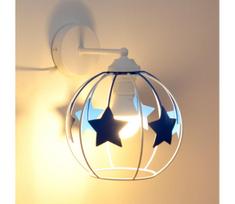 Vaikiška sieninė lempa STARS 1xE27/15W/230V mėlyna/balta