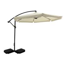 Sodo skėtis su pagrindu Patio, 3 m, baltas
