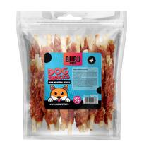 Bubu Pets rawhide stick with duck - buivolo odos lazdelė su antienos mėsa 13cm, 500g