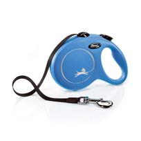 Flexi New Classic L Tape automatinis juostinis pavadėlis šunims iki 50 kg, 8 m (įv. spalvų) - Produkto Spalva Mėlyna