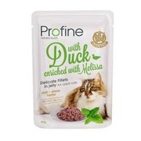 Profine konservai katėms maišeliuose Jelly with Duck, 85g (antiena)