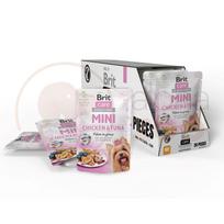 Brit Care Mini Chicken Tuna fillets in gravy konservai šunims maišeliuose 85g - Produkto Svoris 85g X 24 vnt.