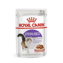 Royal Canin Sterilised In Gravy Pouch konservai sterilizuotoms katėms padaže, 85g - Produkto Svoris 85g