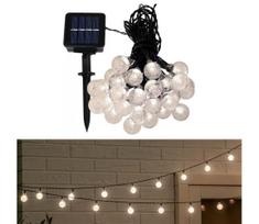 LED grandinė, įkraunama saulės šviesa 6,9m 50xLED/1,2V