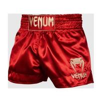 Muay Thai šortai Venum Classic - Bordeaux/Gold