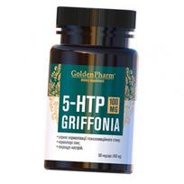 5-hidroksitriptofanas iš grifonijos ekstrakto, 5-HTP Griffonia 100, Golden Pharm 60 daržovių kepurėlių (72519004) 60vcaps