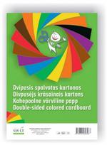 Dvipusis spalvotas kartonas A4, 16 lapų