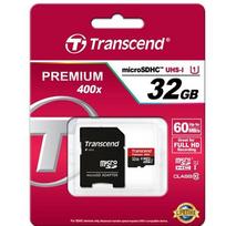Atminties kortelė - Transcend Premium micro SDHC su adapteriu 32gb 10class UHS1 class