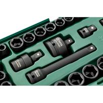 SATA Padėklas. Smūginių galvučių rinkinys 3/8“ + 1/2" 36vnt.