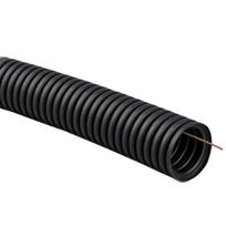 Gofruotas PVC vamzdis su viela 32mm (25m) (juodas)