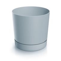 Gėlių vazonas su lėkštute Prosperplast Tubo P DPOP200-443U, 19,9x19,9x19,6 cm