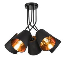 Sietynas ant stulpo IRMA 5xE27/60W/230V juoda