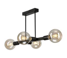 Sietynas ant stulpo ASTRID 4xE27/60W/230V juoda