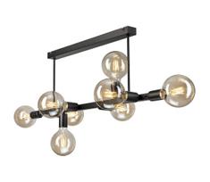 Sietynas ant stulpo ASTRID 8xE27/60W/230V juoda