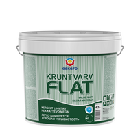 Sienų ir lubų gruntiniai dažai ESKARO FLAT, matiniai, baltos sp., 4,5l