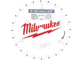 Pjovimo diskas medienai Milwaukee 4932471294; 165x20x2,2 mm; Z24; 15°