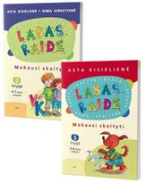 KNYGŲ RINKINYS. Labas, raide. Mokausi skaityti (1 ir 2 knyga) - Asta Kisielienė, Rima Virketienė