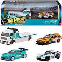 Hot Wheels Premium Diorama Modeliukas Drifting Vehicle (Fleet Street,Datsun 240Z,Nissan Maxima Drift,Pandem Subaru BRZ)