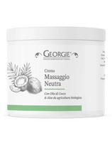 Georgie neutralus masažinis kremas, kokosas su alaviju Georgie Massage Cream, Neutral, Coco - Aloe 500ml