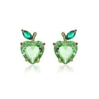 Auksuoti auskarai su žėrinčiais Swarovski kristalais