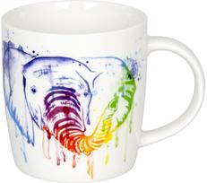Porceliano puodelis WATERCOLOURED ELEPHANT