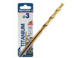 Metalo grąžtas TITAN, 3 mm, SPECIALIST+