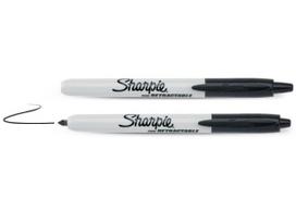 Markeris „Sharpie" RETRACTABLE juodos spalvos