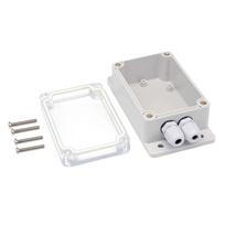 IP66 vandeniui atspari jungiamoji dėžutė plastikinė kabelio laido jungties riebokšlio dėklas Vandeniui atsparus korpuso atrama Sonoff Basic / RF / Dual / Pow Kalėdų eglučių žibintams juoda