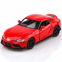 1/36 mastelio Toyota Supra žaislinis automobilis, Toyota Diecast automobilio modelis, atitraukiami žaisliniai automobiliai, automobiliai Dovanos berniukams mergaitėms 1/36-Size:12.3*5.2*4cm raudona