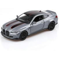 1/36 Scale 2023 BMW M4 CSL Diecast modelio automobiliai, traukiamos transporto priemonės BMW M4 CSL žaisliniai automobiliai, automobiliai Dovanos berniukams mergaitėms 1/36-Size:12.5*5.2*3.5cm pilka