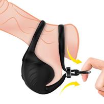 Armony Manta Scrotum Vibrator Ring Remote Control Black