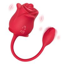 Armony Rose 2in1 Suction Stimulator & Vibrator 10 Modes with Tail Red