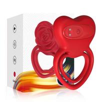Armony Ring Vibrator Heart Red
