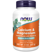 Now Foods Calcium & Magnesium Powder 227 g