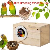 Parakeet Ne st Box Paukščių namas medžio veisimo dėžutė meilės paukščių papūgėlių kergimui chaki