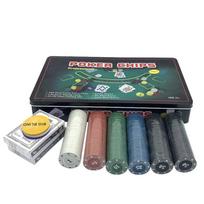Pokerio žetonų rinkinys Texas Hold'em Hold'em Blackjack kazino lošimams su 300 pokerio žetonų rinkinys 300 žetonų rinkinys Texas Holdem