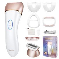 HATTEKER Hair Removal for Women Wet & Dry Lady Shaver Painless Cordless Facial Hair Removal Waterproof Hair Trimmer for Leg