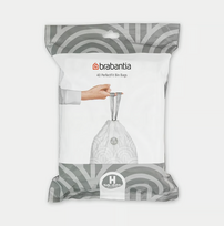 Šiukšlių maišai Brabantia H 50-60L, (40 vnt), white, 138744