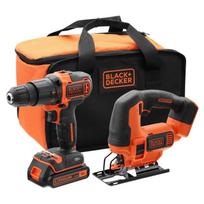 18 V suktuvas ir pjūklas 1B minkštame dėkle BCK22S1S-QW BLACK DECKER
